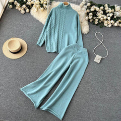 Wisteria Luxury Trackset - styled flat-lay shot, teal - Miss Mosa By Akanksha