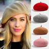 Woolen Soft Felt Beret Hats - front shot on model, multicolour - Miss Mosa By Akanksha