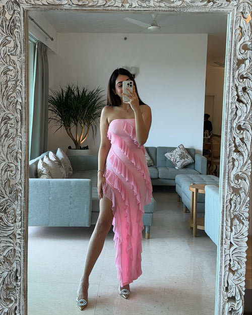 Zanzi Ruffled Bodycon Dress