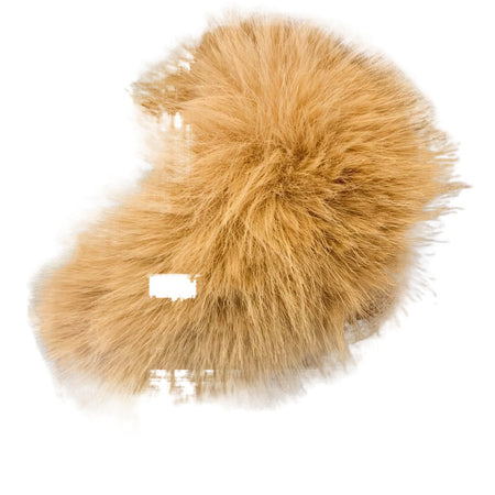 Zeta Fur Woolen Jacket In Brown - close-up shot of fur trim - Miss Mosa By Akanksha