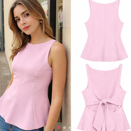 Zilla Statement Summer Top In Pink