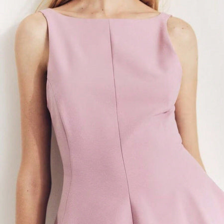 Zilla Statement Summer Top In Pink - front close-up shot - Miss Mosa By Akanksha