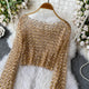 Zinia Mesh Sequined Crop Top - flat-lay product shot, gold - Miss Mosa By Akanksha