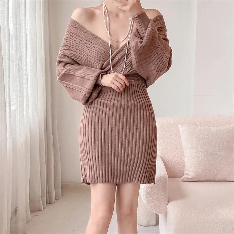 Clio Winter Knitted Dress - Alamode By Akanksha