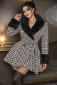 Giulia Fur Mini Dress With Belt