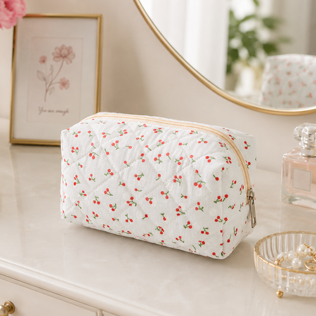Astrid Cherry Makeup Pouch