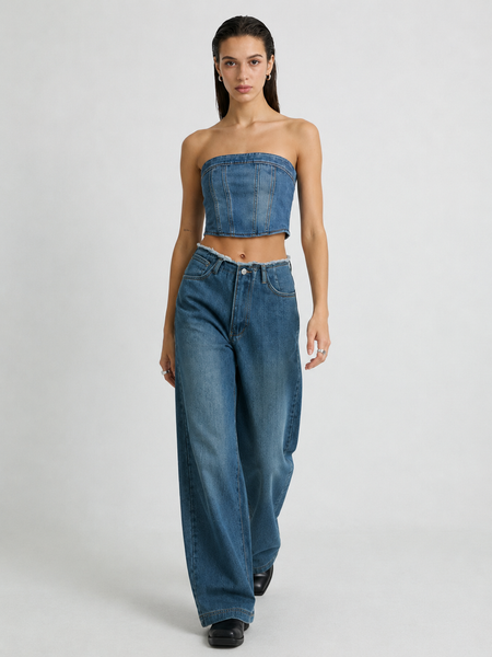 Franco High Rise Straight Jeans