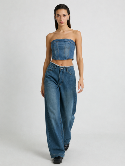 Franco High Rise Straight Jeans