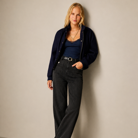 Gwen High Rise Straight Jeans