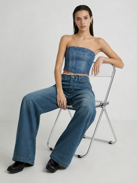 Franco High Rise Straight Jeans