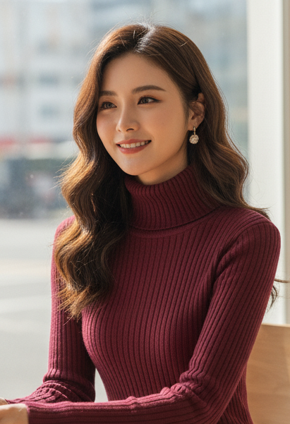 Perry High Neck Knitted Midi Dress