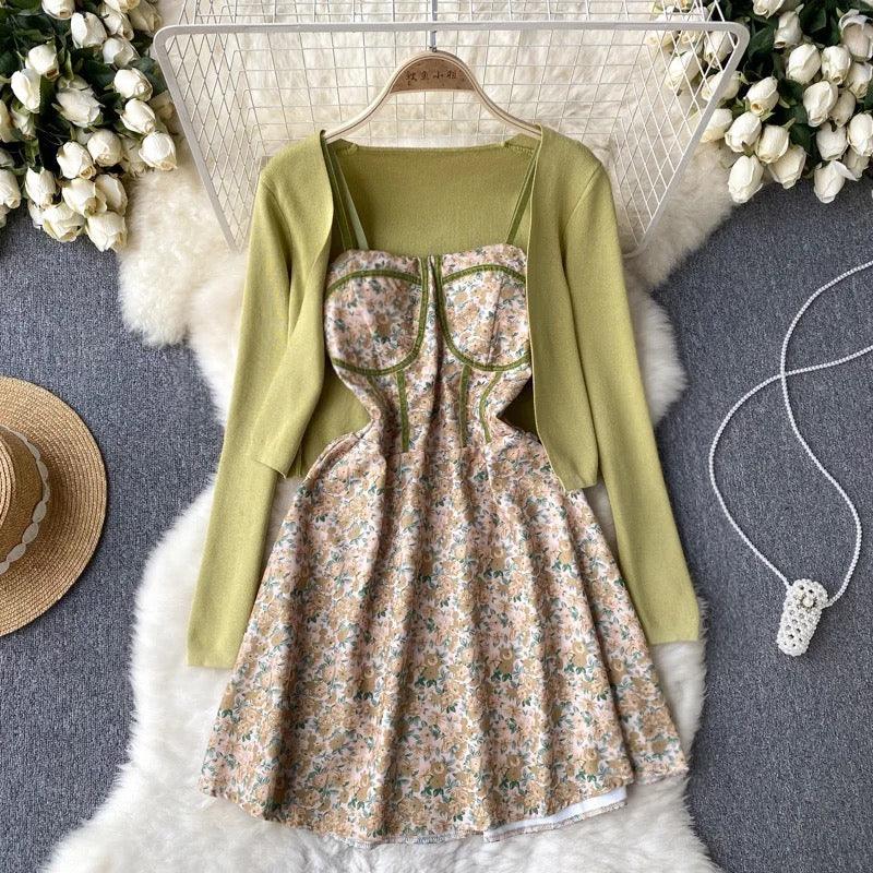 Harriet Set of Dress and Cape - Alamode By Akanksha