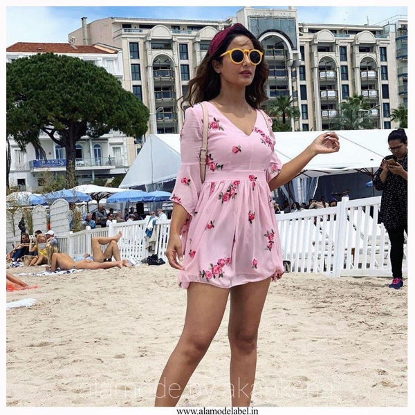 Blush Pink Angeline Dress - Alamode By Akanksha