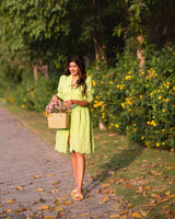 Luna Summer Cotton Eyelet Dress - Alamode By Akanksha