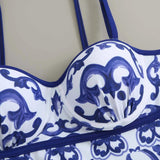 Porcelain One Pc Swimsuit - Alamode By Akanksha
