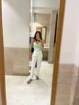Simone Corset Top in Green - Alamode By Akanksha