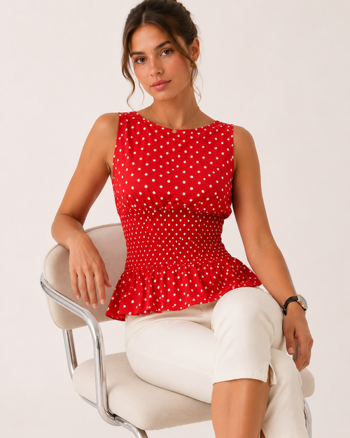 Isla Polka Summer Top