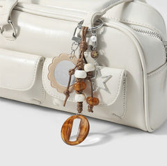 Boho Stone Bag Charm