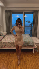 Alexandra Embellished Luxe Collection Mini Dress - Swipe for video