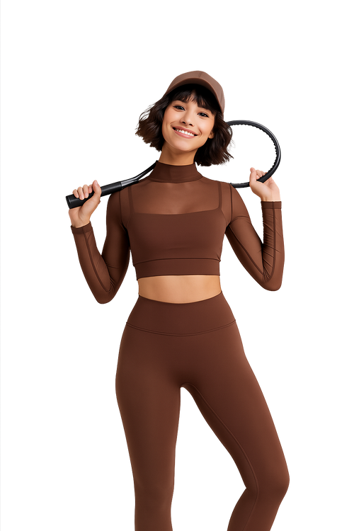 Niro Activewear Set In Brown