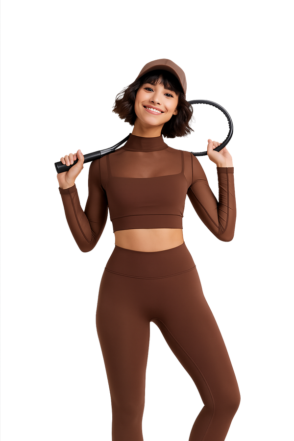 Niro Activewear Set In Brown