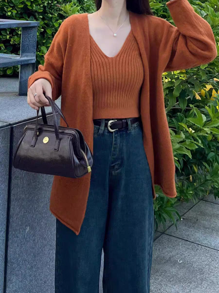 Nixie Statement Woolen Tops with Cape Style Sweater