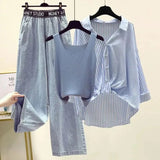 Trexa Summer Coord-Set of 3 In Blue