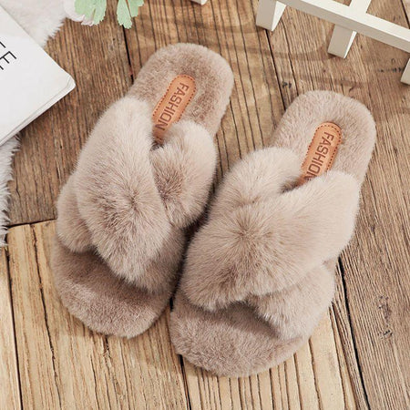Snuggles Furry Slipons - Alamode By Akanksha
