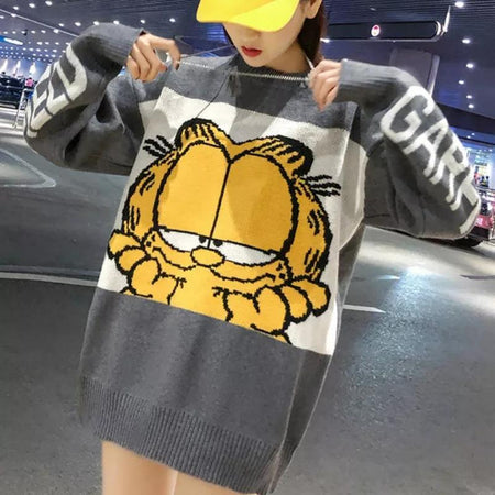 Grey - Garfield Luxury Sweaters