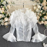 Henry Ruffled Formal Blouse - Alamode By Akanksha
