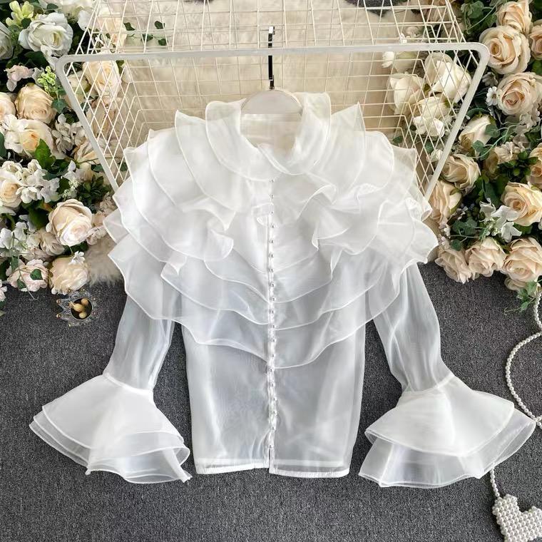 Henry Ruffled Formal Blouse - Alamode By Akanksha