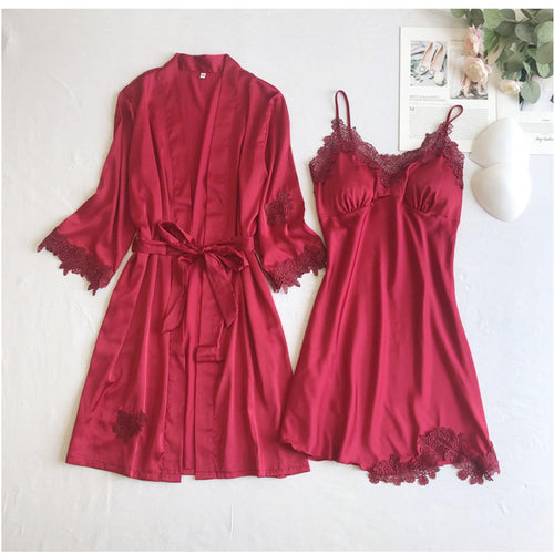 Anastasia Luxury Loungewear Set In Red