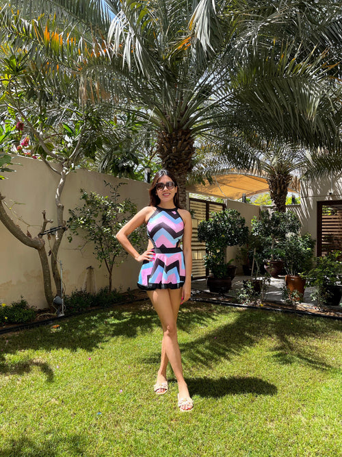 Aztec Swimsuit in Multicolor
