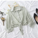 Barbera Chiffon Shirts - styled flat-lay shot, mint - Miss Mosa By Akanksha