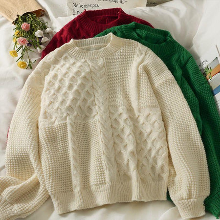 Beffy Statement Pullover - styled flat-lay shot, cream - Miss Mosa By Akanksha