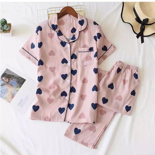 Bella Cotton Nightsuit - Full Pyjama Set
