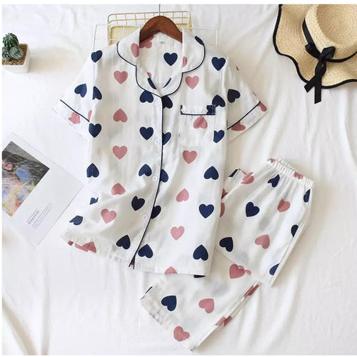 Bella Cotton Nightsuit - Full Pyjama Set