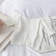 Beth Ribbed Tops - flat-lay product shot, white - Miss Mosa By Akanksha