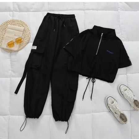 Betty Coord Sets - styled flat-lay shot, black - Miss Mosa By Akanksha