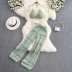 Bianca Coord Set - styled flat-lay shot, green - Miss Mosa By Akanksha