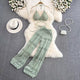 Bianca Coord Set - styled flat-lay shot, green - Miss Mosa By Akanksha