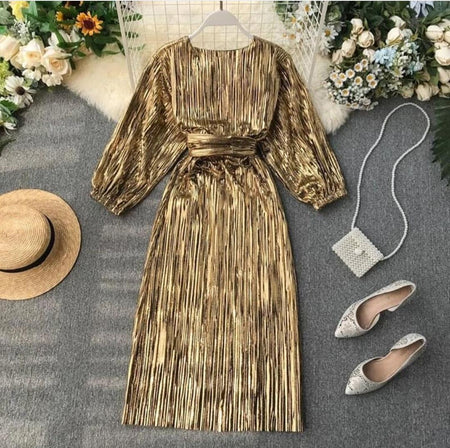 Bikir Mettalic Dress - Alamode By Akanksha