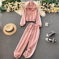 Bilour Flannel Tracksets - styled flat-lay shot, pink - Miss Mosa By Akanksha