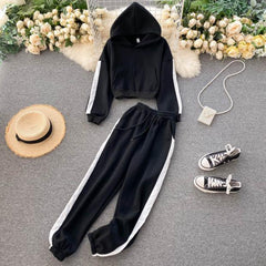 Bilour Flannel Tracksets - styled flat-lay shot, black - Miss Mosa By Akanksha
