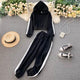 Bilour Flannel Tracksets - styled flat-lay shot, black - Miss Mosa By Akanksha