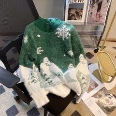 Blake Christmassy Sweaters - styled flat-lay shot, green - Miss Mosa By Akanksha