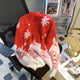 Blake Christmassy Sweaters - styled flat-lay shot, red - Miss Mosa By Akanksha