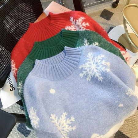 Blake Christmassy Sweaters - styled flat-lay shot, multicolour - Miss Mosa By Akanksha
