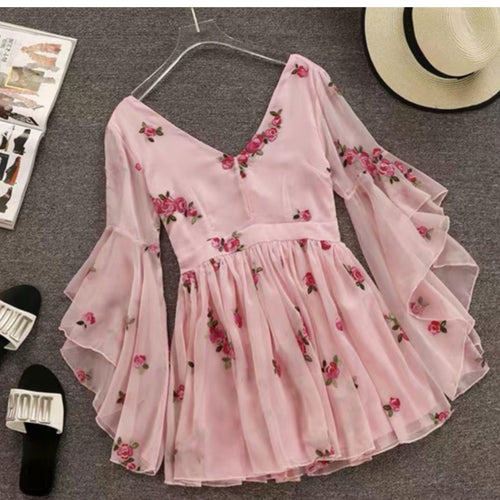 Blush Pink Angeline Dress In Pink