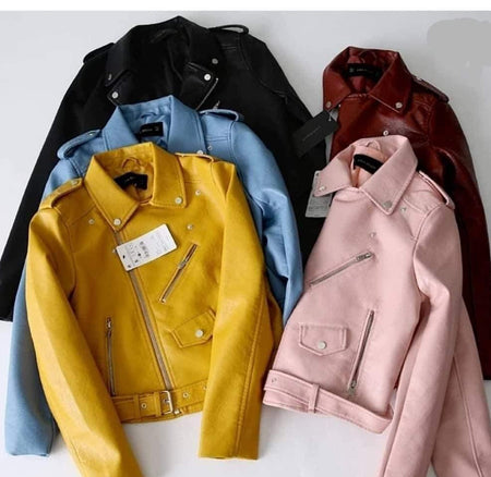 Bosch Leather Jackets - flat-lay product shot, multicolour - Miss Mosa By Akanksha